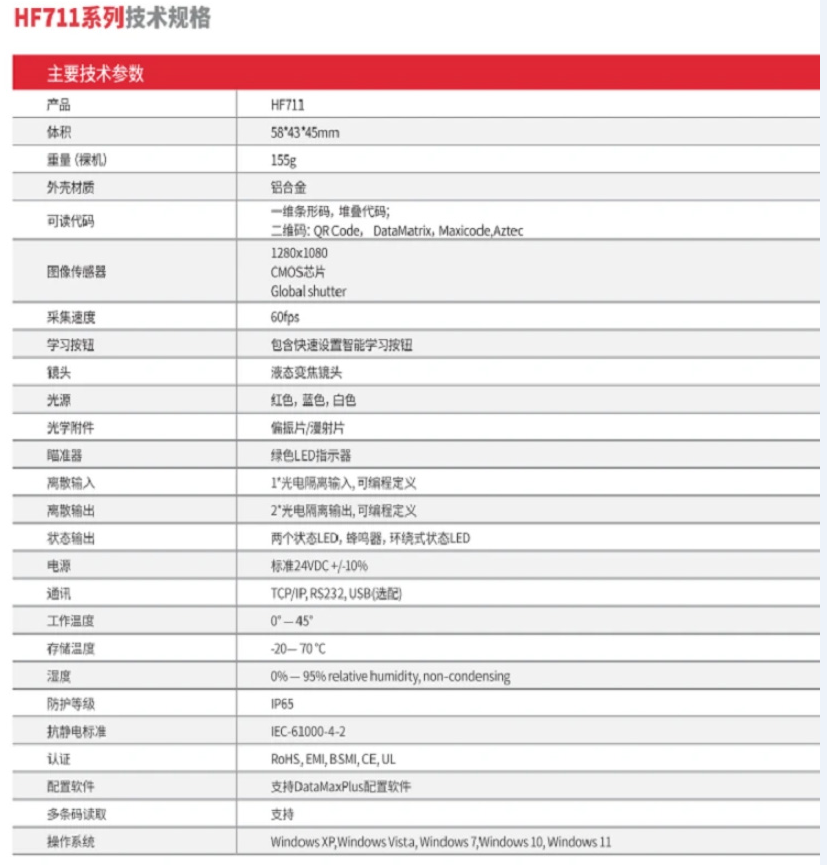 霍尼韋爾HF711緊湊型工業固定式讀碼器參數.png